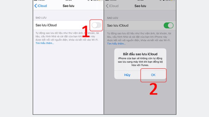 cách sao lưu iphone đơn giản