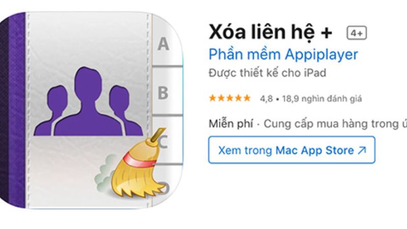cách xóa danh bạ trên iPhone bằng app