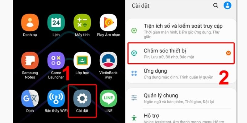giải phóng dung lượng trên samsung