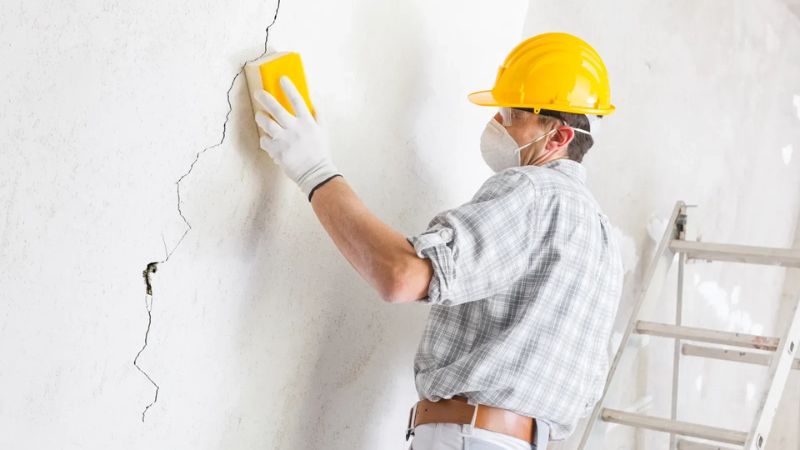 kiểm tra vết nứt trong nhà