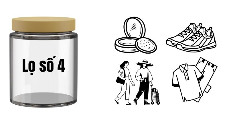 lọ số 4 trong nguyên tắc 6 chiếc lọ