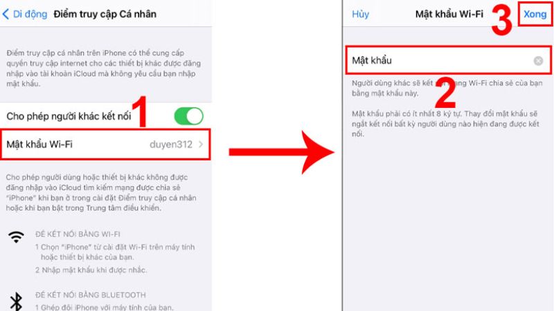 phát wifi trên iphone