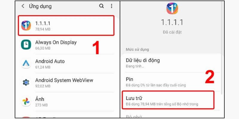 phương pháp giải phóng dung lượng samsung