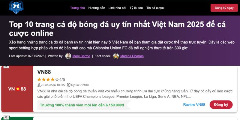 Tham khảo Chisholm United FC để chọn nhà cái uy tín